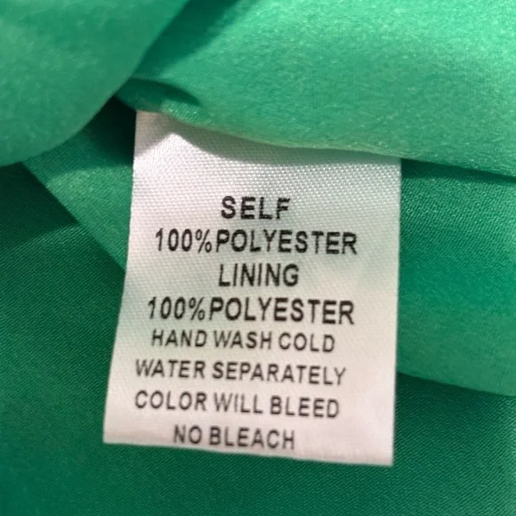 NWOT Pinch Paisley Green White Maxi Dress Flutter Sleeve Tie Waist - Picture 9 of 11